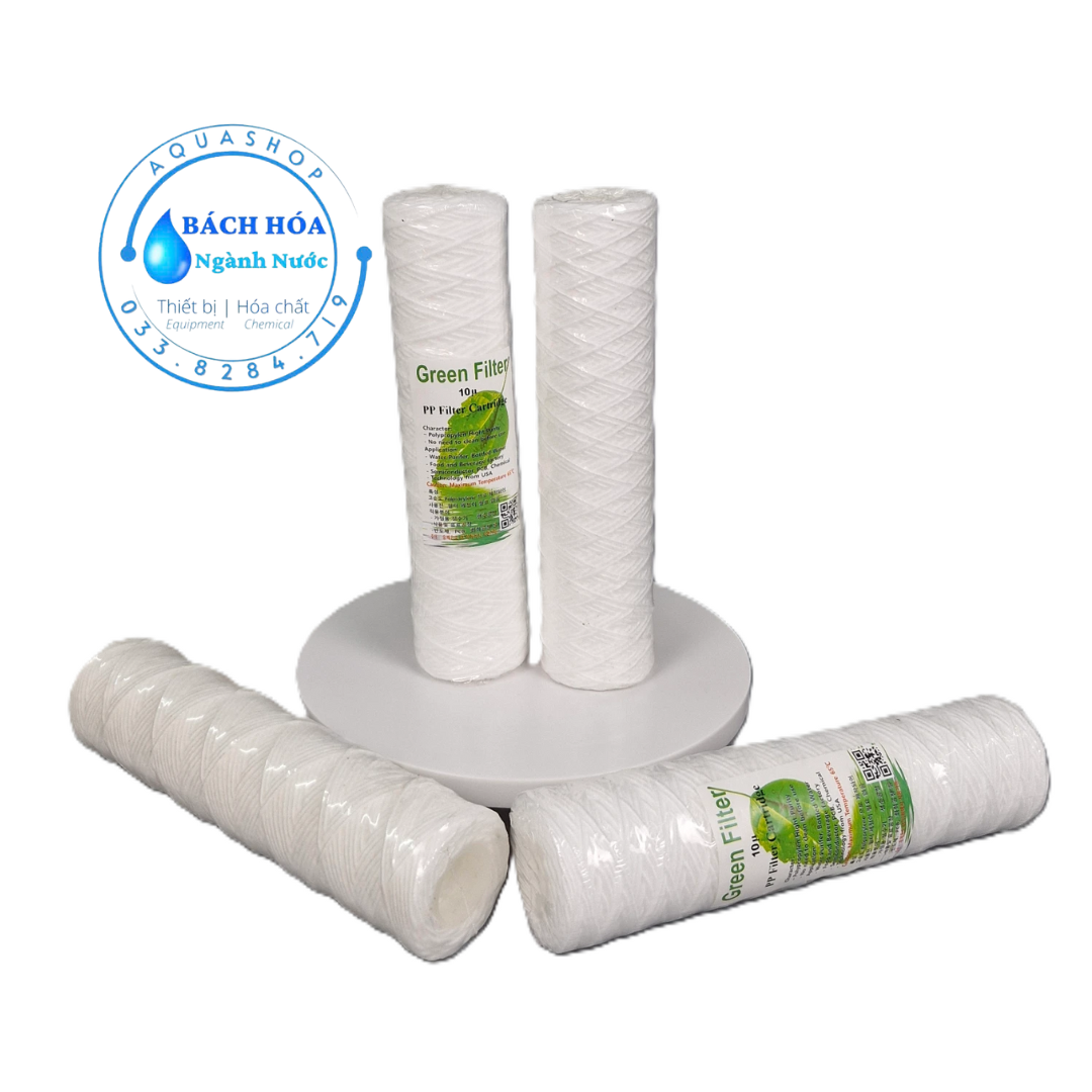 Lõi Lọc Sợi Quấn Green Filter – Giải Pháp Lọc Thô Chuyên Nghiệp Cho Hệ Thống Xử Lý Nước & Hóa Chất