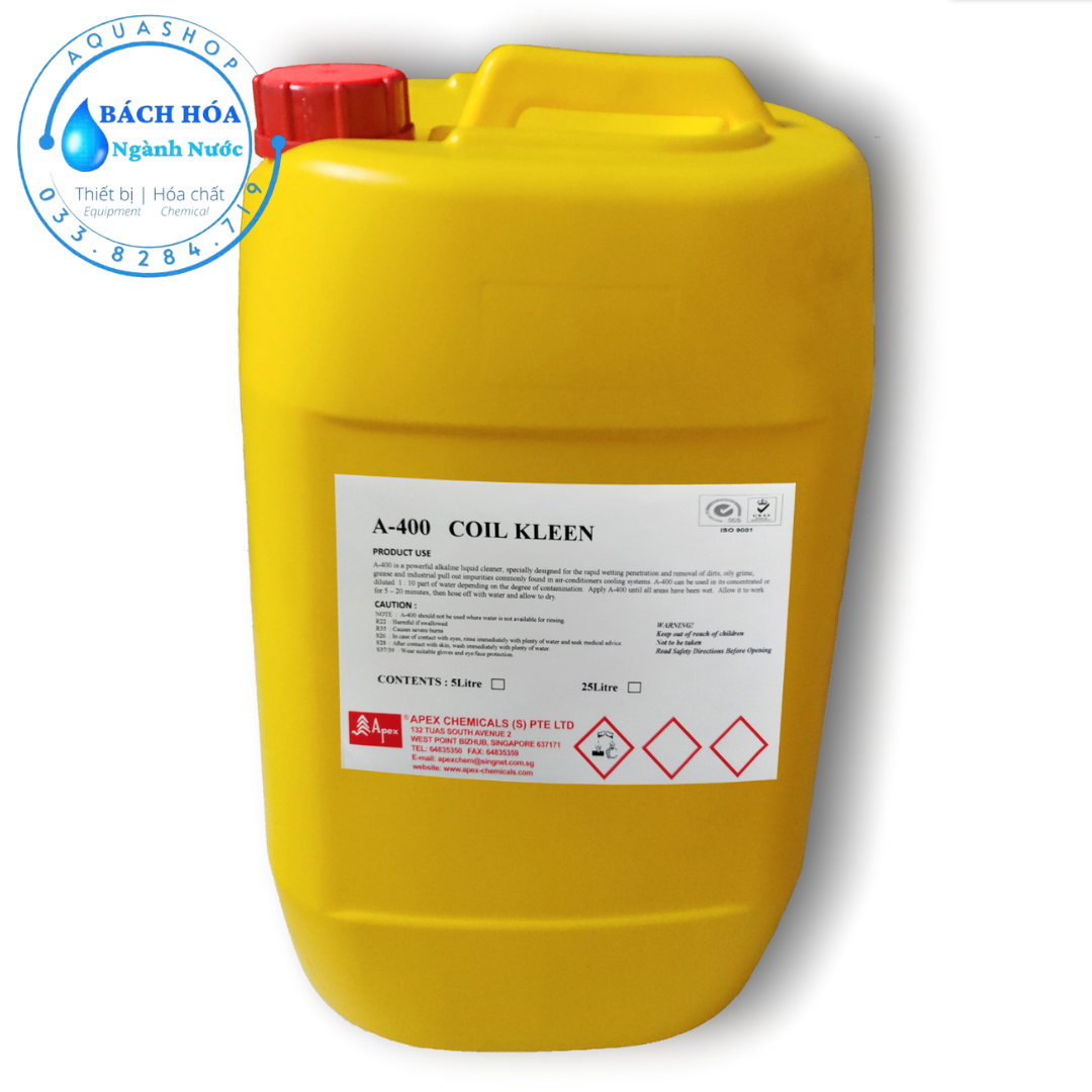 Hóa chất vệ sinh dàn lạnh A-400 Coil Kleen – Giải pháp làm sạch coil HVAC chuyên nghiệp