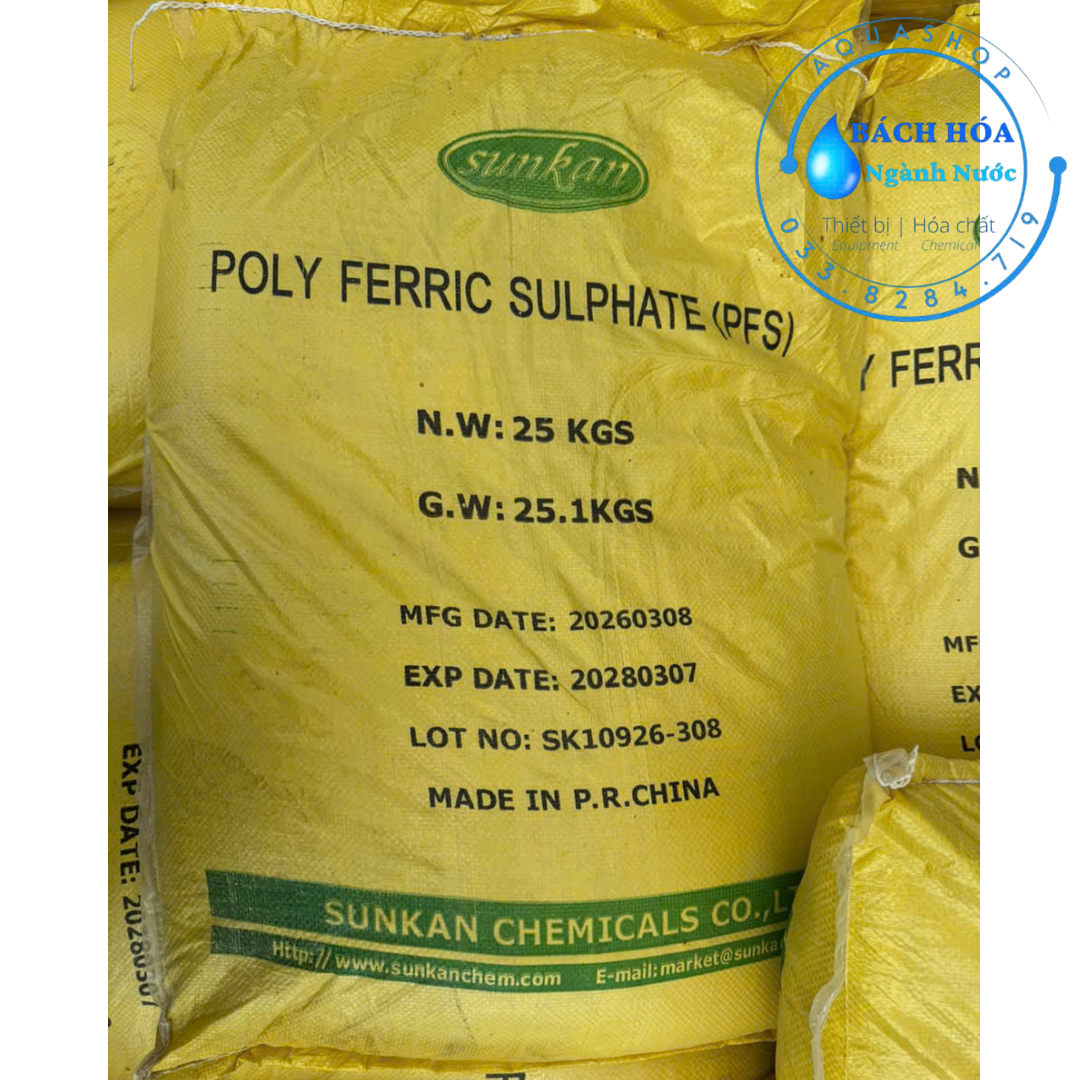 Phèn sắt 3 - PFS Poly Ferric Sulphate Aquashop