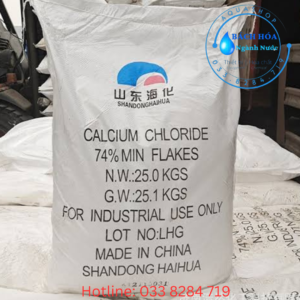 Canxi Clorua (Calcium Chloride) 74–77% SHANDONG HAIHUA – CaCl₂ Dạng Vảy