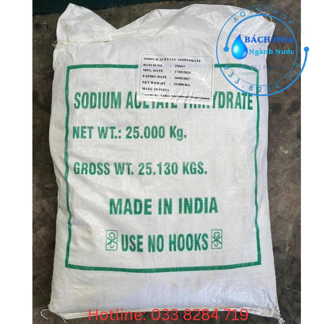 Hóa chất Sodium Acetate Trihydrate Aquashop