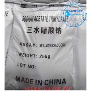 Sodium Acetate (Natri Axetat) – Hóa Chất Xử Lý Nước, Điều Chỉnh pH Và Bổ Sung Nguồn Carbon Hiệu Quả